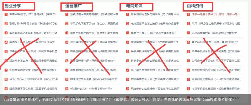 seo关键词排名优化中，影响文章排名的因素有哪些？刀郎闯祸了？《颠倒歌》映射太多人，网友：在作死的边缘疯狂试探（seo搜索排名优化）(图6)