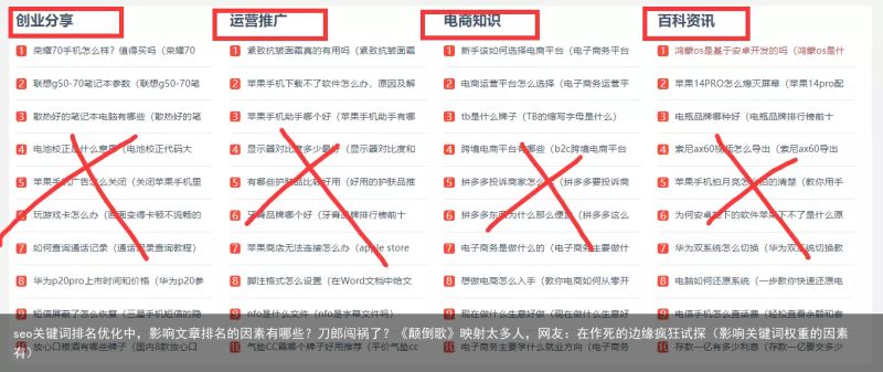 seo关键词排名优化中，影响文章排名的因素有哪些？刀郎闯祸了？《颠倒歌》映射太多人，网友：在作死的边缘疯狂试探（影响关键词权重的因素有）(图6)